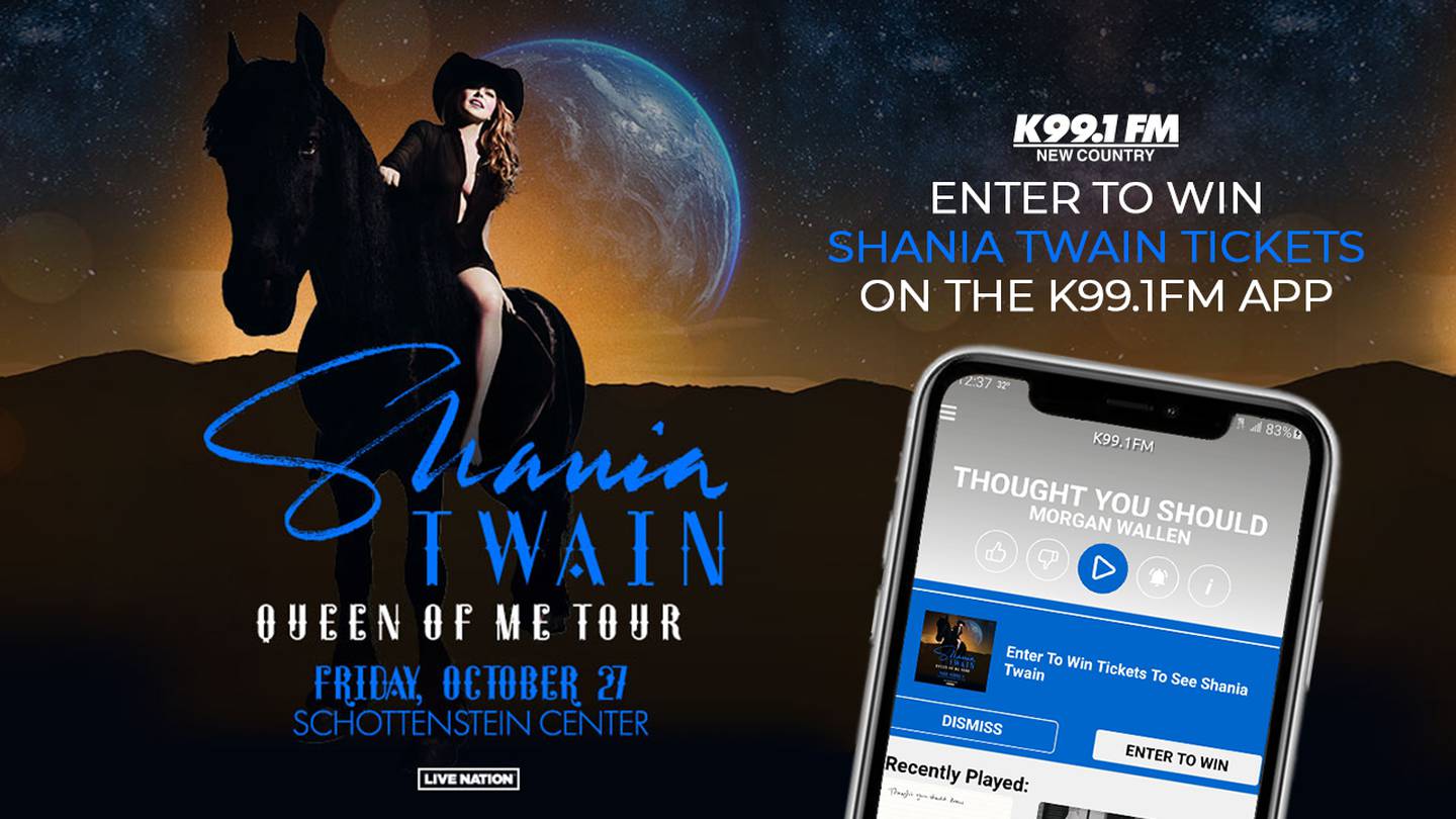 Win tickets to see Shania Twain in Columbus 📲