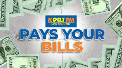 The K99.1FM Pays Your Bills Contest is here and you could win $1,000!