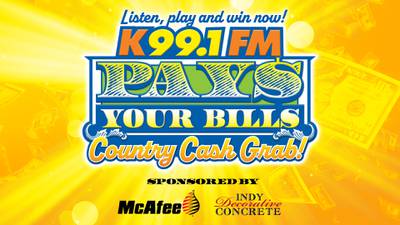 Win $1,000 With The K99.1FM Pays Your Bills Country Cash Grab Contest