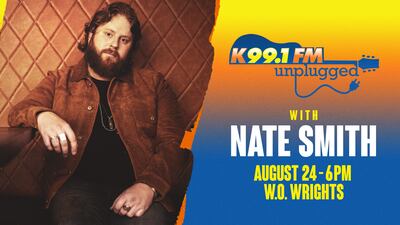 Win A Front Row Table to K99.1FM Unplugged with Nate Smith