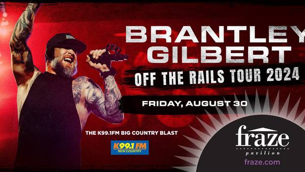 Win Tickets To See Brantley Gilbert at Fraze Pavilion