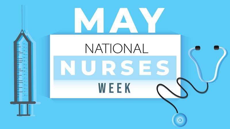 A graphic reading May National Nurses Week